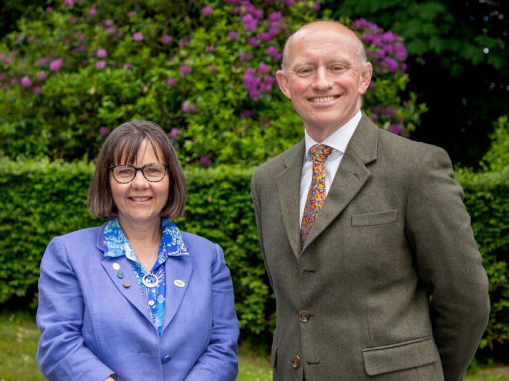 Press Release Image - Liz Henderson, Head of Craigclowan and Mark Mortimer, Warden of Glenalmond