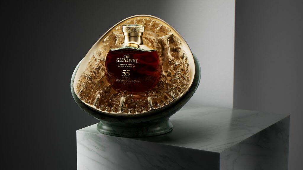 Ultra-rare whisky housed in gold plated sculpture could fetch £70,000 at auction