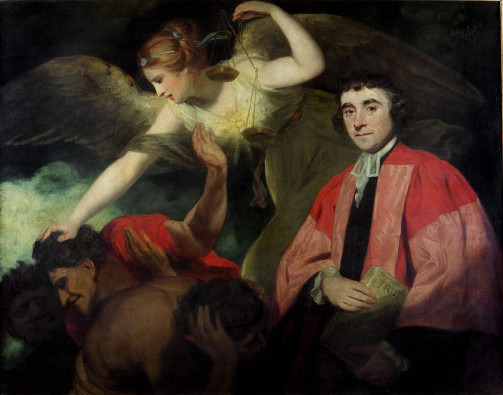 Dr James Beattie defeats the ‘enemies of Truth’, by Joshua Reynolds, 1773.