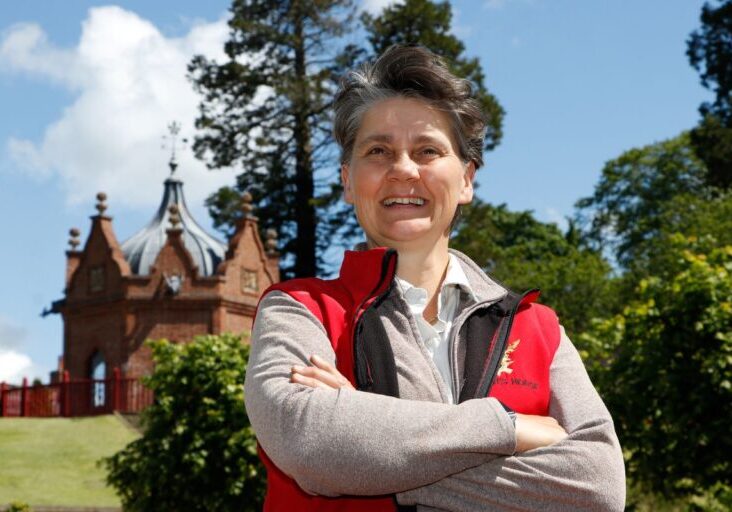 Dumfries House head of gardens Melissa Simpson in The Queen Elizabeth Walled Garden. Credit: Iain Brown.