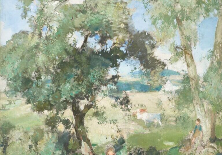 EDWARD ARTHUR WALTON R.S.A., P.R.S.W., H.R.W.S (SCOTTISH 1860-1922) - THE OAK AND THE ASH - LYON & TURNBULL