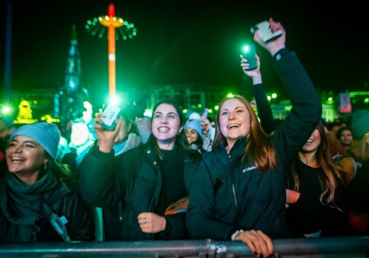 Edinburgh’s Hogmanay. Credit: Andy Catlin.